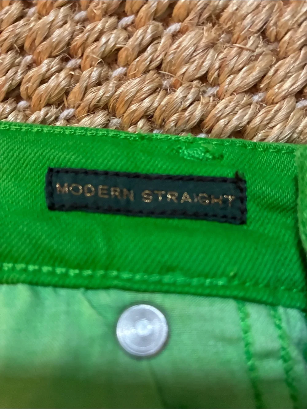 Ralph Lauren Bright Green Modern Straight Jeans